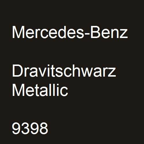 Mercedes-Benz, Dravitschwarz Metallic, 9398.